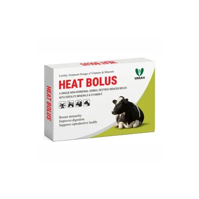 VarahVet Heat Bolus Herbal Supplement to Induce Timely Heat, Support Ovarian Function & Enhance Reproductive in Cattle