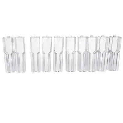 ICHEM Cuvettes 1.5ml Transparent Disposable Square 10mm x 10mm x 45mm Pack Of 10PCS Polystyrene