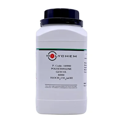MOLYCHEM Polyethylene Glycol 6000 500GMS CAS 25322-68-3 Flake Powder
