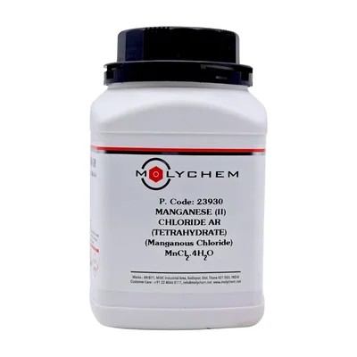 MOLYCHEM Manganese II Chloride Tetrahydrate Extrapure AR Grade 98.0-101.0% 500Gm
