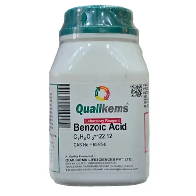 QUALIKEMS Benzoic Acid For Synthesis 500GM CAS NO 65-85-0 Organic Powder