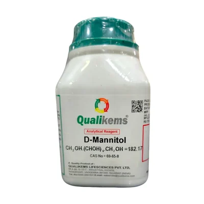 QUALIKEMS D-Mannitol 250gm CAS NO 69-65-8 Extra Pure 98-102.0% AR Grade