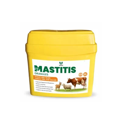 Varahvet Mastitis Granules 50g x 15 Pouches for Udder Health & Anti-Inflammatory Care in Dairy Cattle