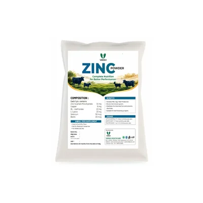 Varahvet Varah Zinc Powder 1kg for Milk, Egg and Meat Yields & Immune Function in Livestock & Poultry