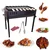 STARCAVE Charcoal 56 cm Standing Barbeque Grill with 7 Skewers