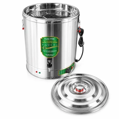 60 Litre Electric 2-in-1 Food Steamer and Commercial Water Boiler