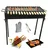 Heavy-Duty 88 cm Charcoal Standing Barbeque Grill with 15 Skewers