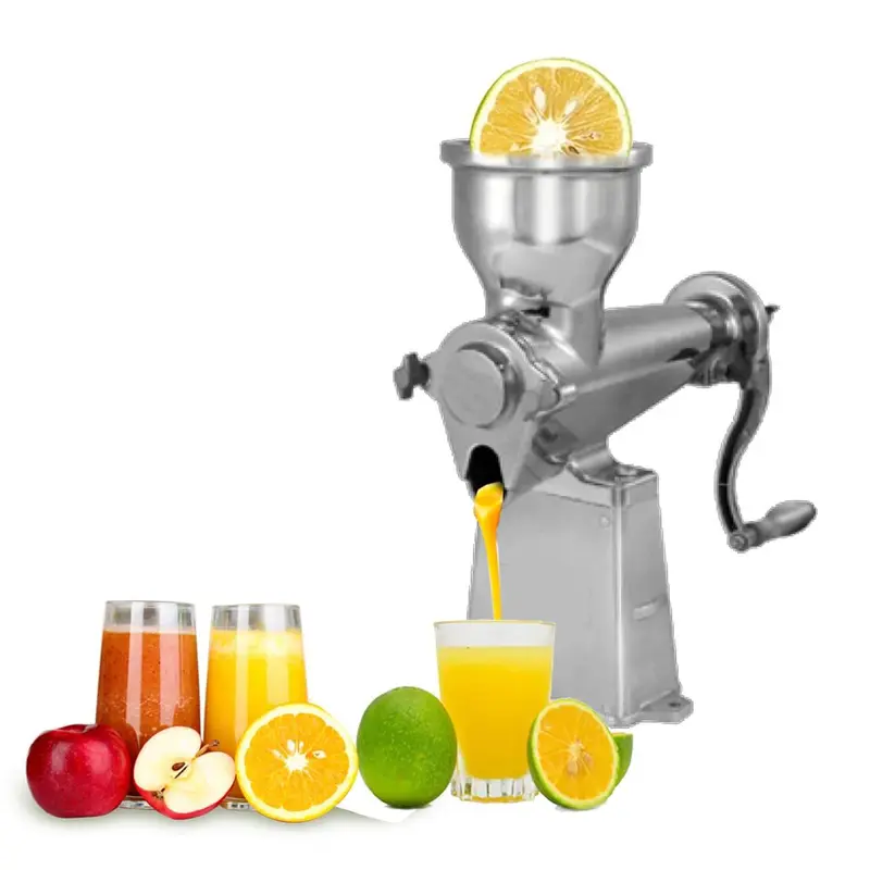 12 Manual Hand Crank Juicer Machine for Pulpy Fruit, Aluminium Body