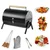 STARCAVE 41 cm Black Metal Powder Coated Barrel Charcoal Barbeque Grill with 10 Skewers 