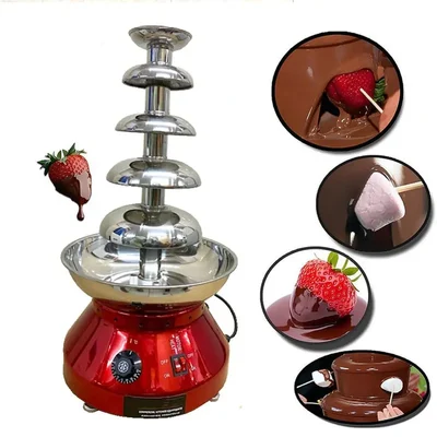 Stainless Steel Electric 5 Steps Chocolate Fountain Machine
