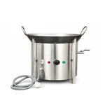 Commercial 20-Inch Electric Kadai with MCB Safety Feature, 3000 Watt Power for Commercial Kitchens