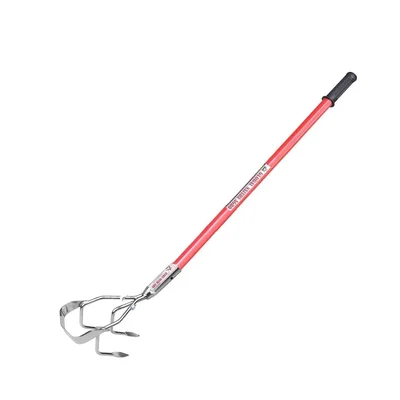 Global Nature Agro 3-Tines,Manual Hand Culti-Rake With 2 Feet Steel Handle and Grip, For Farming & Gardening