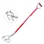 Global Nature Agro 3-Tines,Manual Hand Culti-Rake With 4.25 Feet Steel Handle and Grip, For Farming & Gardening