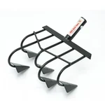 Global Nature Agro 5-Tines, 4 Inch Heavy Duty Steel Manual Hand Rake Without Handle, For Farming & Gardening