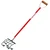 Global Nature Agro 5-Tines, 4 Inch Manual Hand Rake With 2 - 4.25 Feet Adjustable Handle, For Farming & Gardening