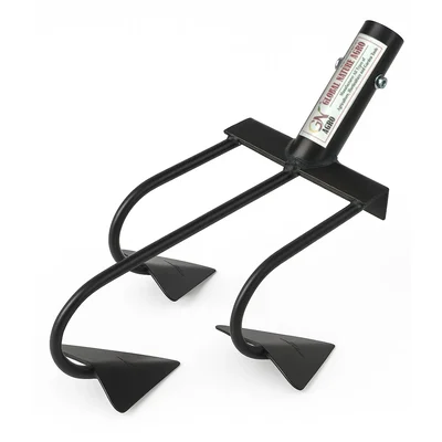 Global Nature Agro 3-Tines, 4 Inch Manual Hand Rake Without Handle, For Farming & Gardening