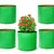 SIGNISTICS Grow Bag 9X9” 260gsm HDPE Reusable UV Protected Grow Bag For Home/Terrace Gardening, Nurseries, etc | Pack of 5 Pcs
