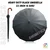 SIGNISTICS 23" 16 Rib Heavy Duty Black Umbrella Sun Rain Wind Proof | For Garden, Beach, and Terrace with Tripod Stand