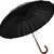SIGNISTICS 27" 16 Rib Heavy Duty Black Umbrella Sun Rain Wind Proof | For Garden, Beach, and Terrace with Tripod Stand