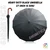 SIGNISTICS 27" 16 Rib Heavy Duty Black Umbrella Sun Rain Wind Proof | For Garden, Beach, and Terrace with Tripod Stand