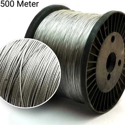 Electric 500 meter Long 1.5 mm Thick Clutch Type Fence Wire for Zatka Machine Used In Agricultural Field