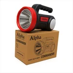 Alpha Commander Heavy Duty Rechargeable Torch with 1 Km Range and Long Battery Backup