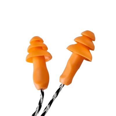 VENUS N302 Pack of 150 pairs 27dB NRR Reusable Corded Ear Plugs Multi Flange Hearing Protection 110619801