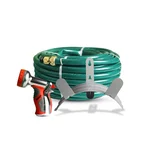  3/4 Inch x 50 Ft Long Light Duty Flo Vinyl Highly Durable PVC Plain Black Braided Water Hose