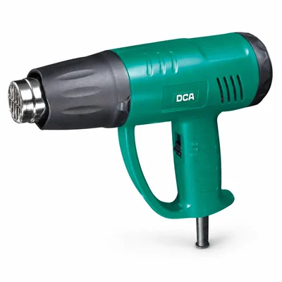 DCA 2000 Watt 50°C - 600°C Dual Temperature & Air-Flow Settings Heat Gun, 210–250L/Min / 340–380 L/Min (AQB2000)