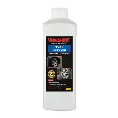 UNIESHINE 1000 ml Tyre Dresser & Polish for Deep Black Gloss Tyres 
