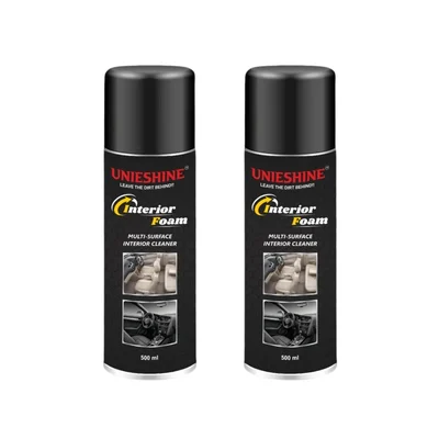 UNIESHINE 500 ml Car Interior Foam Cleaner - Pack of 2