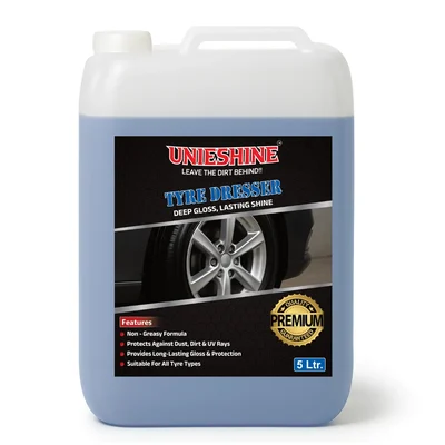 UNIESHINE 5 ltr Tyre Dresser & Polish for Deep Black Gloss Tyres