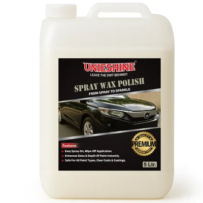 UNIESHINE 5 ltr Premium Liquid Spray Wax Polish for Car & Bike