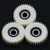 HUMSER 3 Pcs 36 Teeth Nylon Planetary Gear with Bearing 608ZZ for E‑Bike/Bicycle Hub Motor (White, 38mm OD)