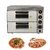 Premium Quality Stone Base Double Deck 16x16 Inch Electric Pizza Oven 