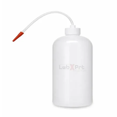 LABXPRT 1000ml Pack of 1 Wash Bottle Polypropylene Squeeze Leak-Proof Screw Cap