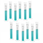 LABXPRT 100ml Pack of 12 Lab Measuring Transparent Plastic Graduated Cylinder