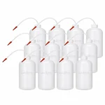LABXPRT 250ml Pack of 12 Lab Squeeze Polypropylene Wash Bottle with Flexible Dispensing Tube
