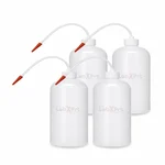LABXPRT 250ml Pack of 4 Lab Squeeze Polypropylene Wash Bottle with Flexible Dispensing Tube
