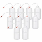 LABXPRT 500ml Pack of 10 Lab Squeeze Polypropylene Wash Bottle with Flexible Dispensing Tube