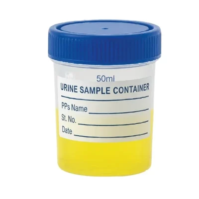 LABXPRT 50ml Pack of 40pcs Urine Sample Bottles Graduated Markings Polypropylene