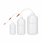 LABXPRT Polypropylene Wash Bottle 250ml 500ml 1000ml Plant Watering Tattoo Work Cleaning Flexible Tube Leakproof Cap