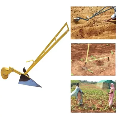 Made in India AV-18 Manual Ridger Precision Soil Ridging Tool for Efficient Field Preparation