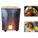 Commercial Square Shape Charcoal Tandoor, SS Body
