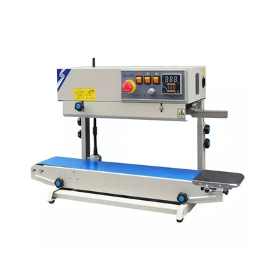 Model-DP 900V Heavy-Duty Continuous Band Sealer, Vertical Type for Food, Snacks, and Multi-Layer Packaging Bags