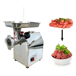 Stainless Steel Meat Mincer with 1 HP Motor, Capacity 120 Kg/Hr