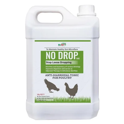 REFIT ANIMAL CARE Anti Diarrheal Liquid Tonic Supplement (No Drop 5 Ltr Drum) for Poultry