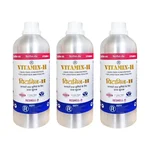 Refit Animal Care Set of 3, 1ltr Vitamin H Supplement for Cattle, Poultry and Livestock Animals, Reshell-H (Lite)