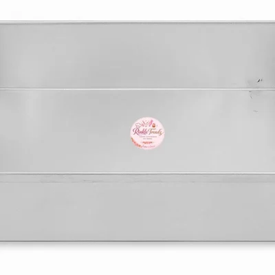 RINKLE TRENDZ Aluminium Rectangle Cake Mould, Cake Tray - 8 x 10 x 2 Inch for Bakery Use