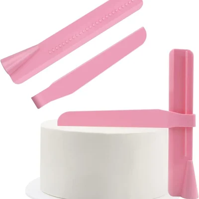 RINKLE TRENDZ Plastic Adjustable Cake Scraper, Cake Edge Smoothing Tools